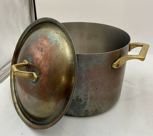 Paul Revere 1776-1976 Copper Plated Lidded Steel Pot 4qt.