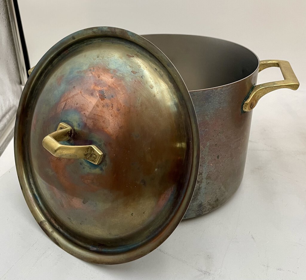 Paul Revere 1776-1976 Copper Plated Lidded Steel Pot 4qt.