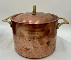 Paul Revere 1776-1976 Copper Plated Lidded Steel Pot 4qt.