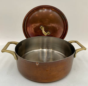 Paul Revere 1776-1976 Copper Plated Lidded Steel Pot 2qt.