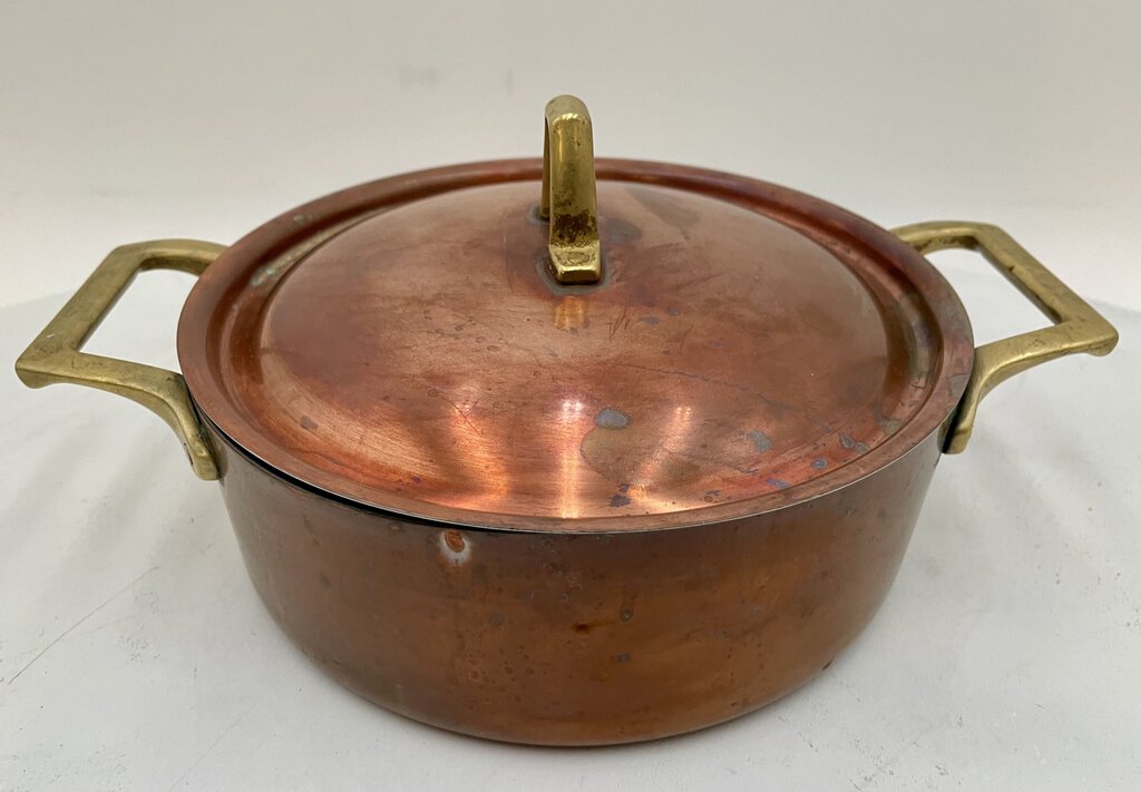 Paul Revere 1776-1976 Copper Plated Lidded Steel Pot 2qt.