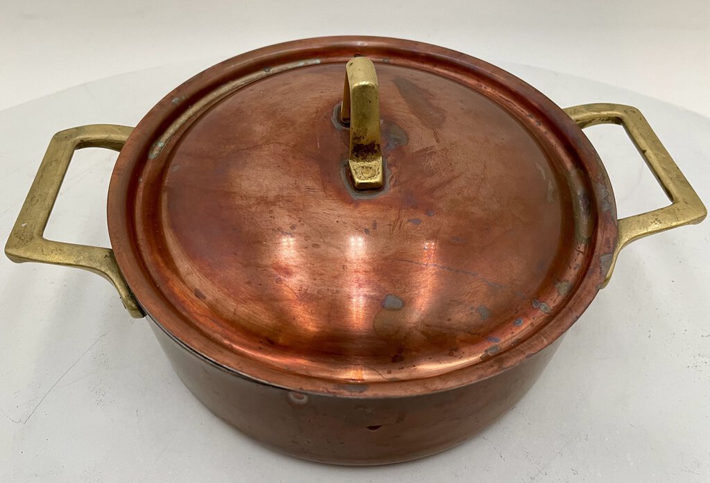 Paul Revere 1776-1976 Copper Plated Lidded Steel Pot 2qt.