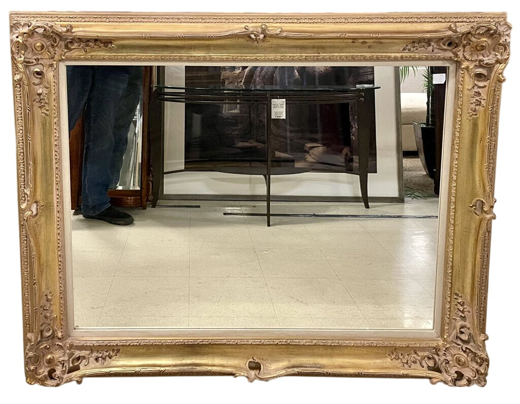 Antique Gilt Wood and Plaster Italian Style Wall Mirror by Miss Daisy's Consignment & Auction House