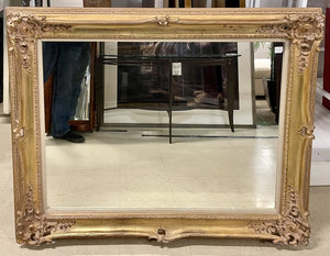 Antique Gilt Wood and Plaster Italian Style Wall Mirror