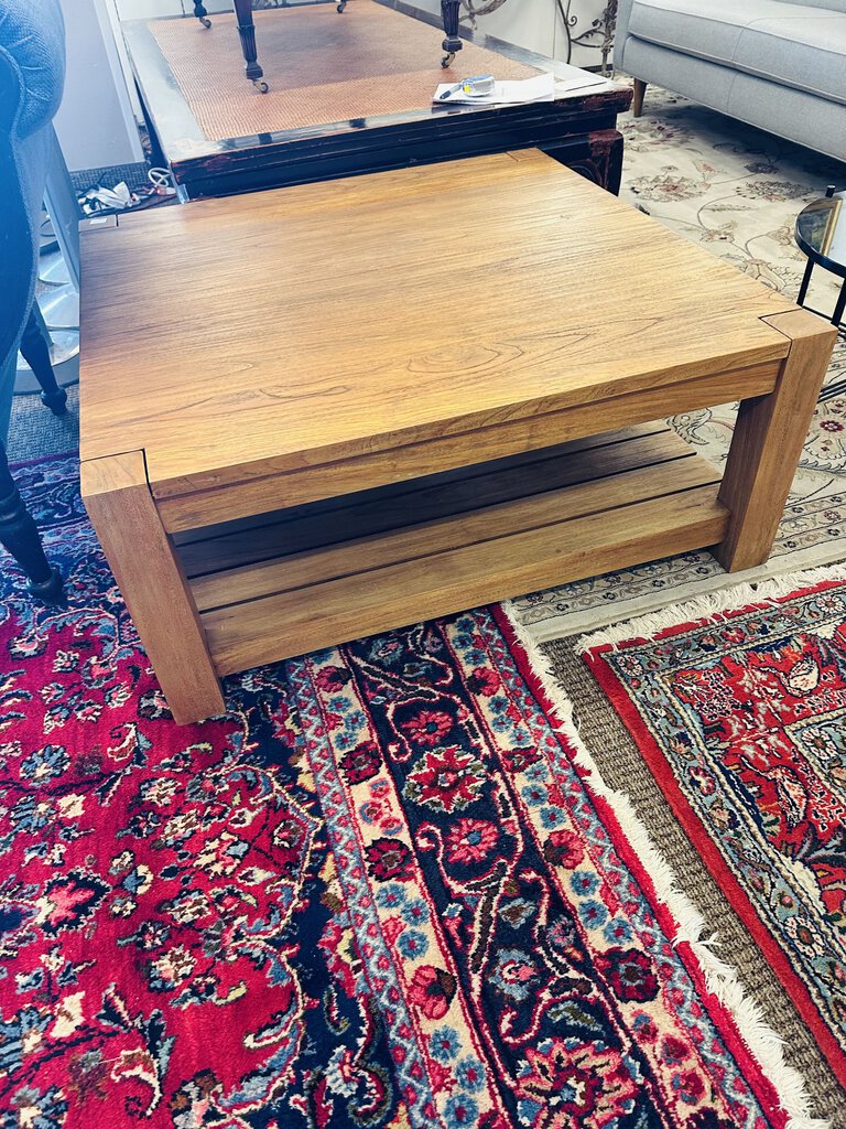 Crate & Barrel Elwood Square Coffee Table