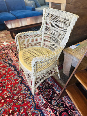 White Wicker Chair