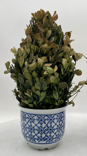 Chinese Modern Blue White Porcelain Faux Planter