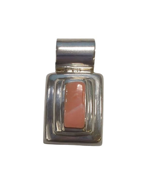 Coral Pendant Sterling silver "Los Ballesteros"