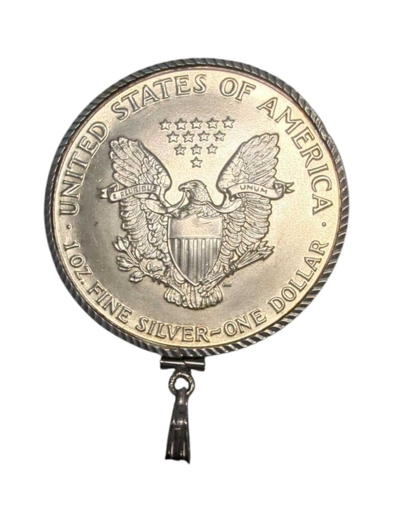 Liberty Coin w/ Sterling Silver Bezel