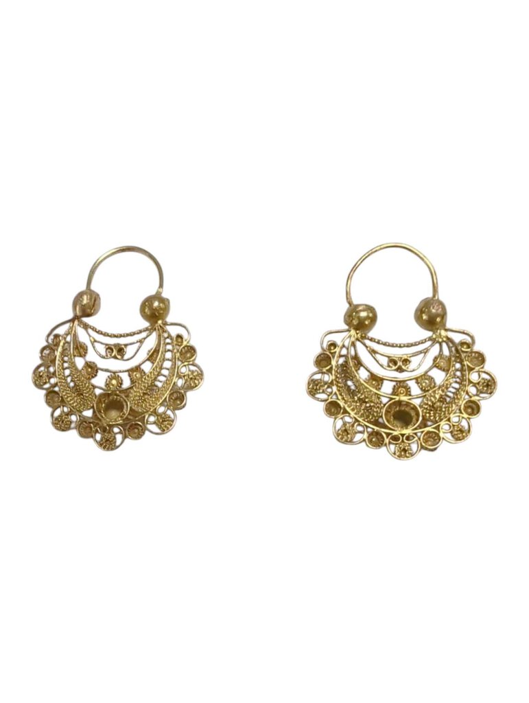 Hanging Earrings 17k Gold