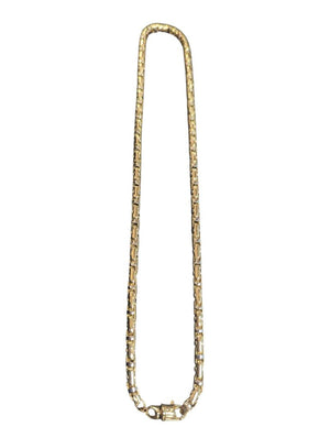 Thick Chain Link Necklace 14k Gold 18in