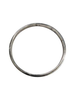 Bangle Sterling Silver w/ Diamonds