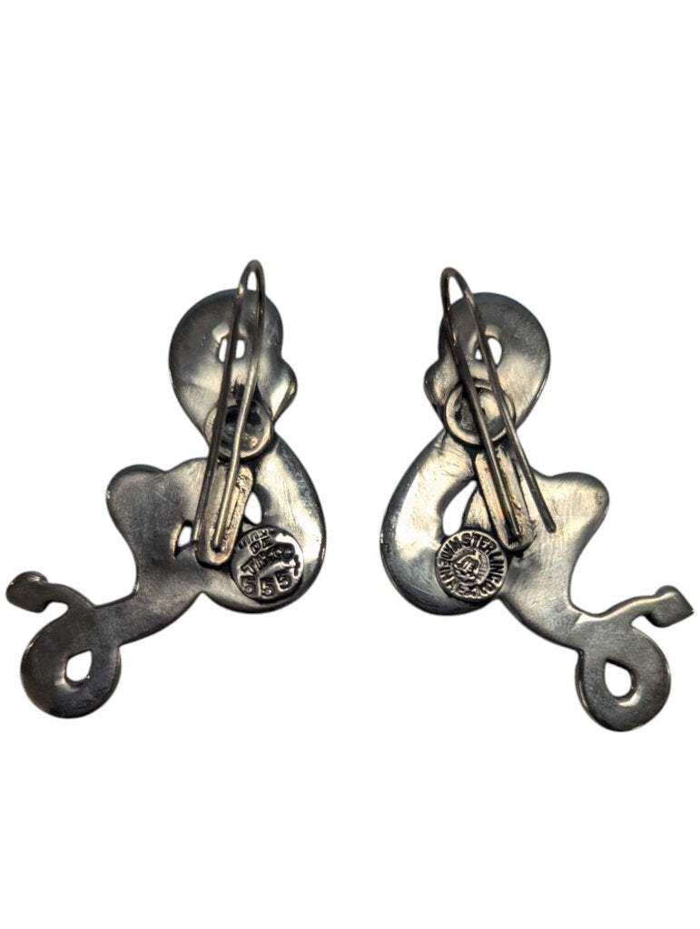 Margot deTaxco Sterling Earrings Serpent