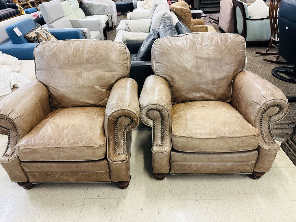 BarcaLounger Leather Recliner Chair MSRP $1800