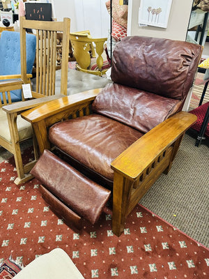 BarcaLounger Leather Mission Recliner MSRP $1100