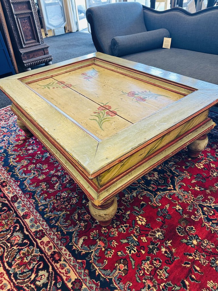 Hand Painted Coffee Table 40x54x21