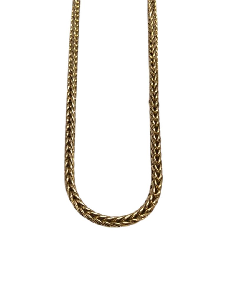 Foxtail Chain Link Necklace 14k 19"