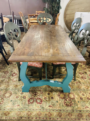 Spanish Trestle Dining Table 78x35x31