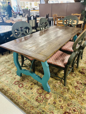 Spanish Trestle Dining Table 78x35x31