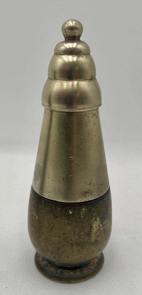 Khmer Cambodian Bronze Lime Betel Nut Container (2Pcs)