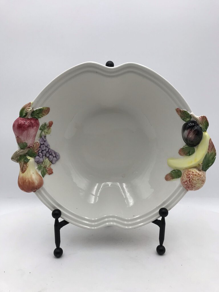 Italian Ceramic Fruit Motif Bowl