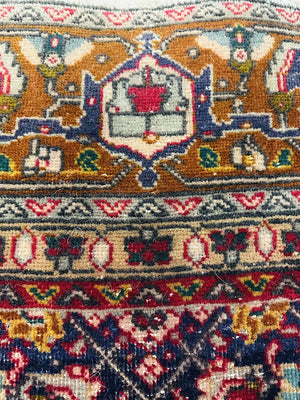 Late 19th Century Caucasian Shirvan Vegetables Dye Hand Knotted Wool Rug