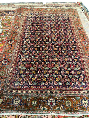 Late 19th Century Caucasian Shirvan Vegetables Dye Hand Knotted Wool Rug by Miss Daisy's Consignment & Auction House