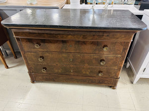 Marble Top Mahogany Dresser Circa 1830 (23x52x36)