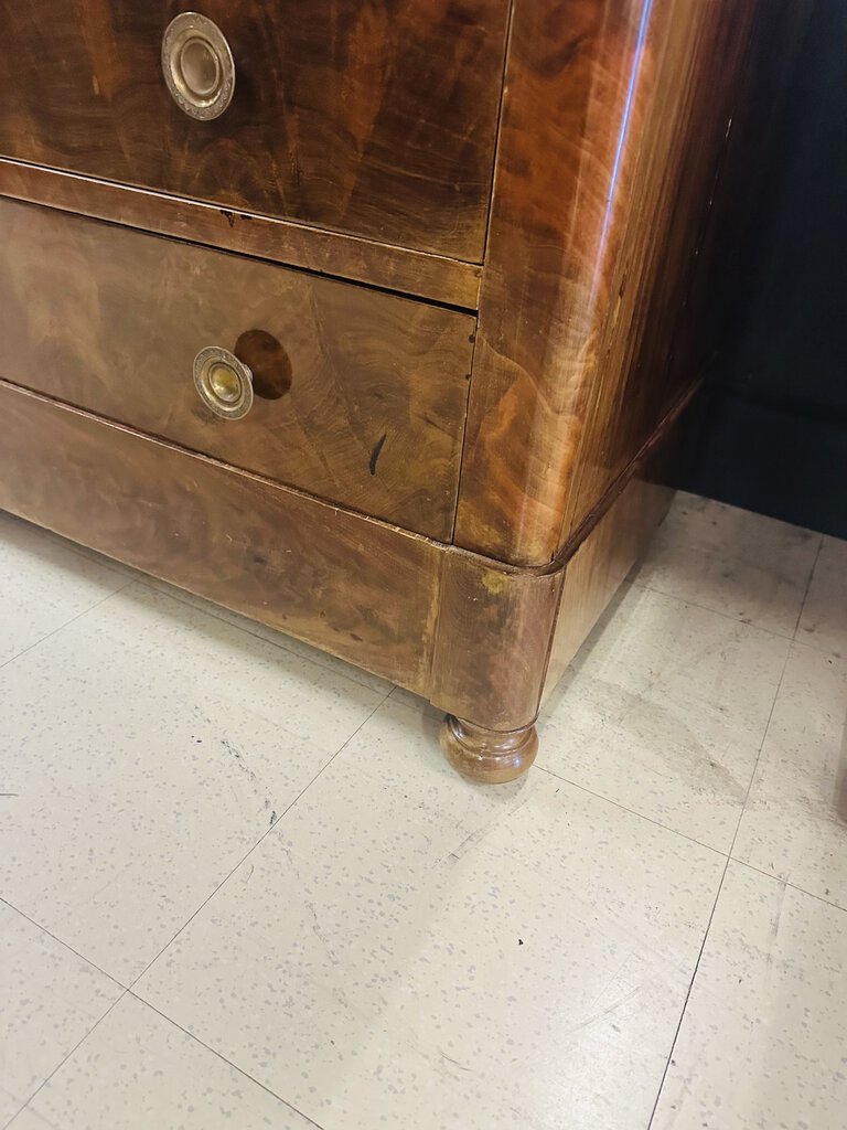 Marble Top Mahogany Dresser Circa 1830 (23x52x36)
