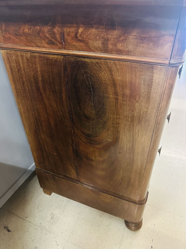 Marble Top Mahogany Dresser Circa 1830 (23x52x36)