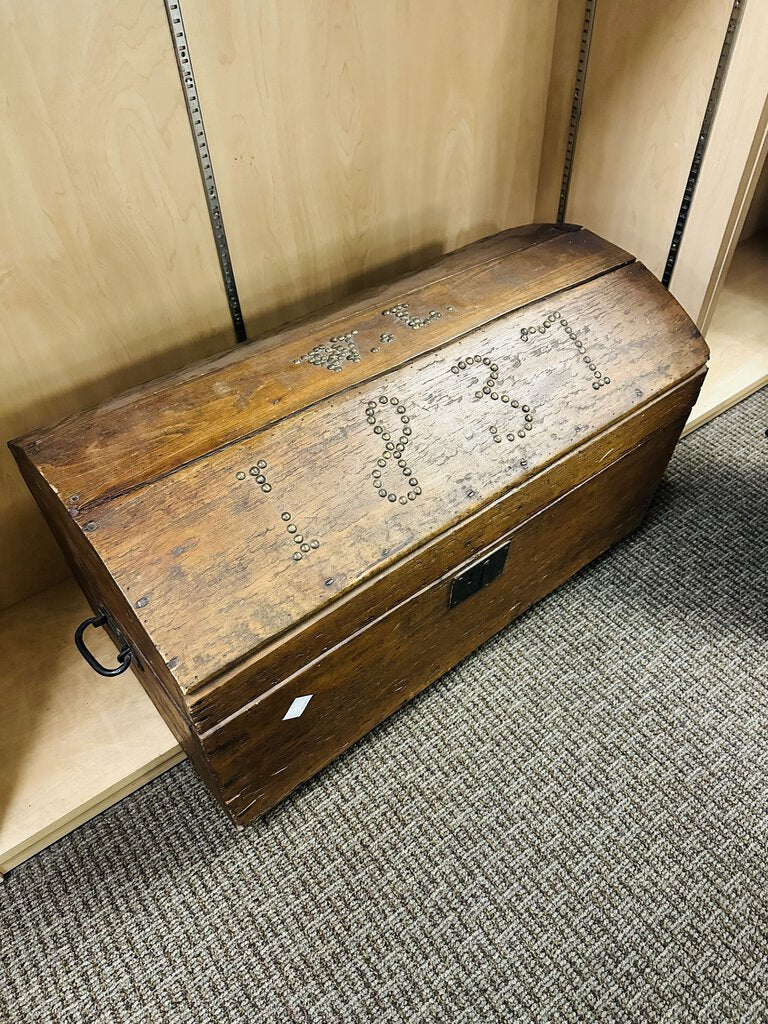 Antique 1831 Wood Blanket Chest 16x29.5x16