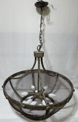 Kosas Home Indoor Transitional Modern Charleston 6-Light Mesh Chandelier