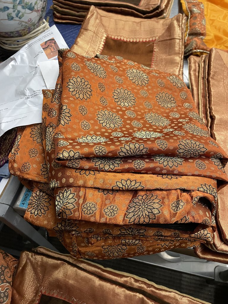 Moroccan Silk Floral Cushion Cover 33x33