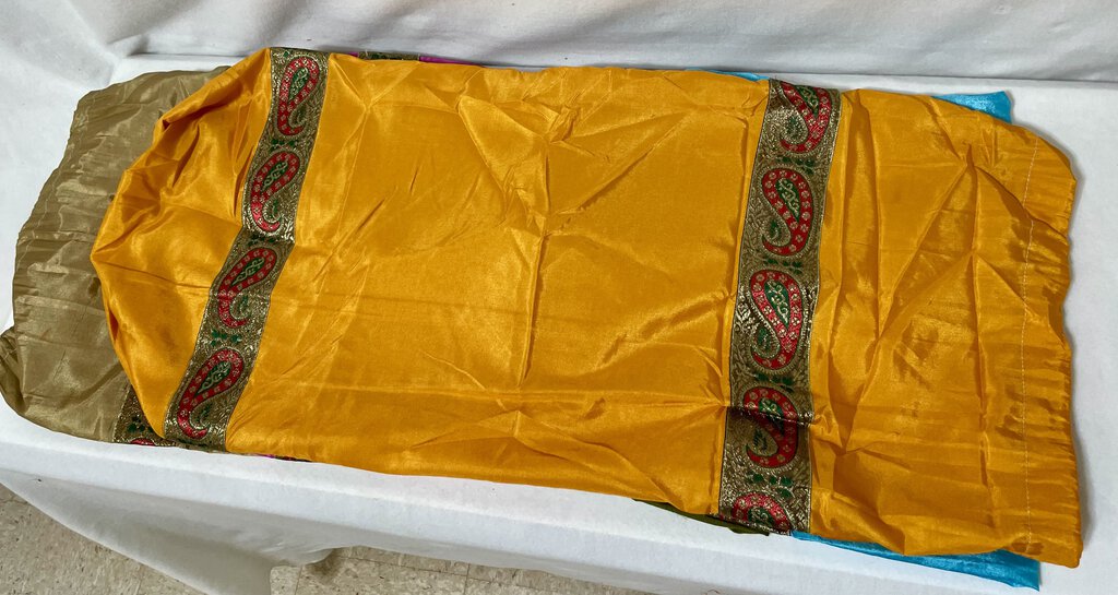 Silk Moroccan Bolster Cover - Various Colors - Each 32L