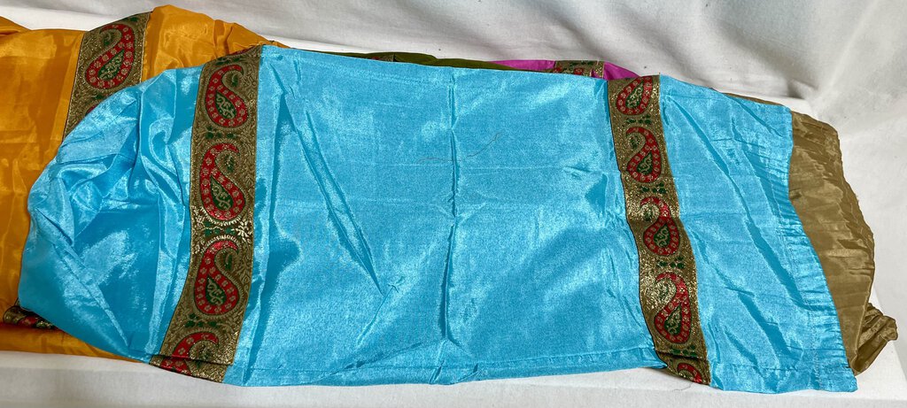 Silk Moroccan Bolster Cover - Various Colors - Each 32L