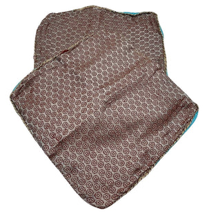 Moroccan Silk Turquoise Floral Pillow Cover Pair 11x11 by Miss Daisy's Consignment & Auction House