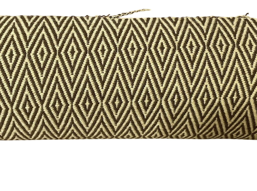 Brown & Tan Woven Diamond Pattern Upholstery Fabric by Miss Daisy's Consignment & Auction House