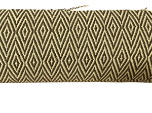 Brown & Tan Woven Diamond Pattern Upholstery Fabric by Miss Daisy's Consignment & Auction House