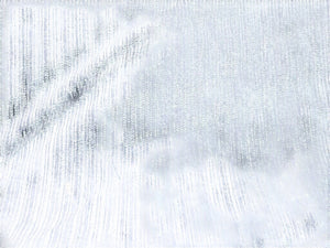 Blue Striped Chenille Upholstery Fabric w/ 2 Loose Scraps