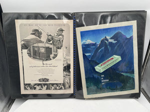 1940's-50's Artists Add Campaign Portfolio Drawings, Proofs, & Page Prints