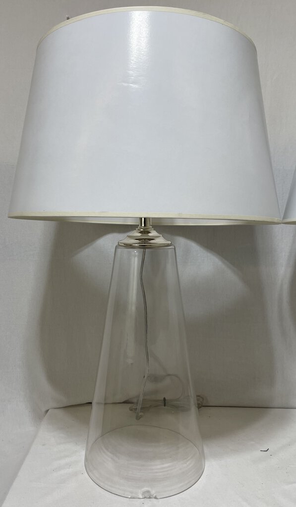 Chamberlain Clear Glass Table Lamp (PAIR)