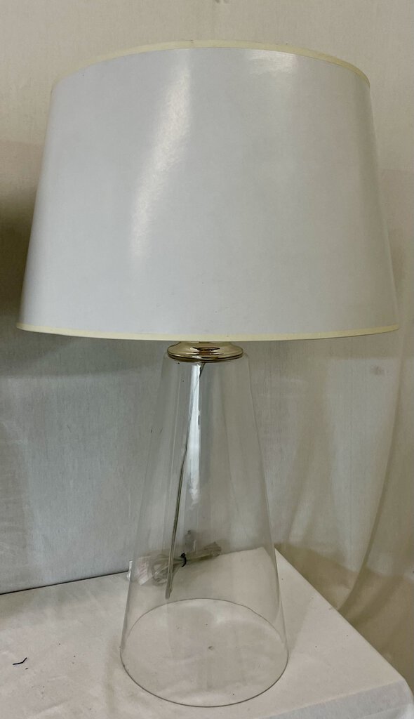 Chamberlain Clear Glass Table Lamp (PAIR)