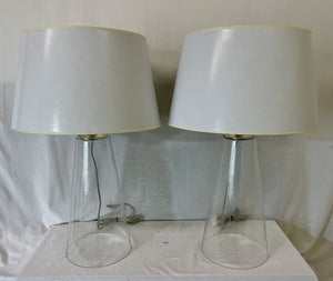 Chamberlain Clear Glass Table Lamp (PAIR)