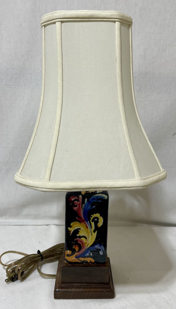 Italian Style Hand Painted Ceramic Bottle Desk Lamp