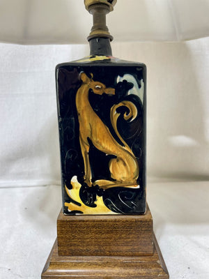 Italian Style Hand Painted Ceramic Bottle Desk Lamp