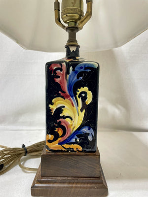 Italian Style Hand Painted Ceramic Bottle Desk Lamp