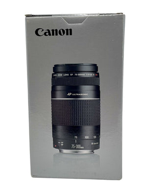 Cannon EF 75-300mm F/4-5.6 III USM (New in Box Sealed) by Miss Daisy's Consignment & Auction House
