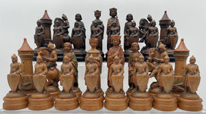 Mid 20th C. ANRI King Arthur Chess Piece Set (32 Pcs)