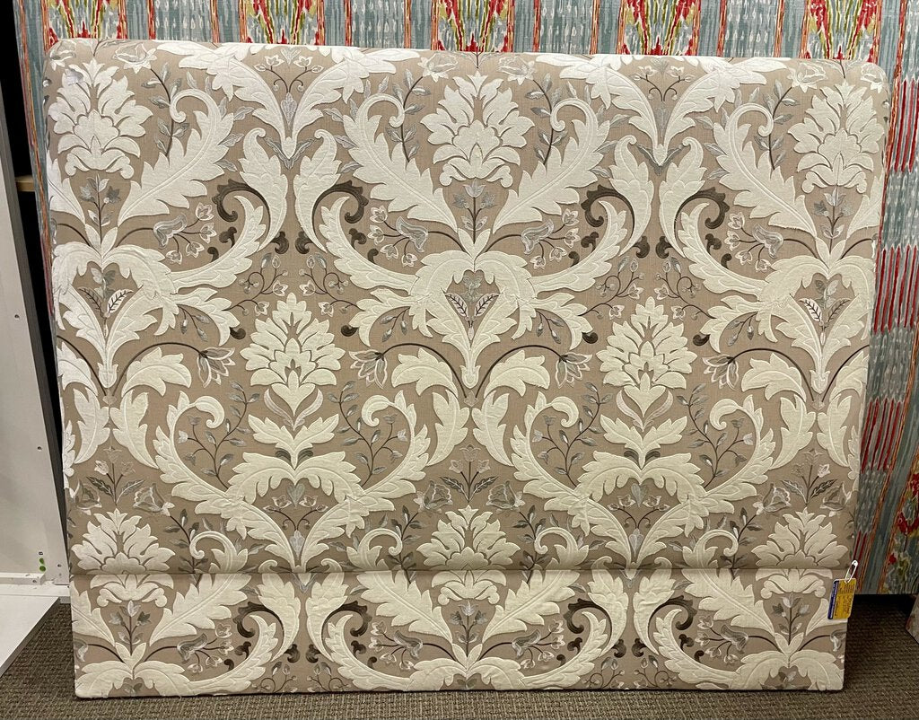 Olive Flur De Lis Motif Headboard (Customer Required Measurements) by Miss Daisy's Consignment & Auction House