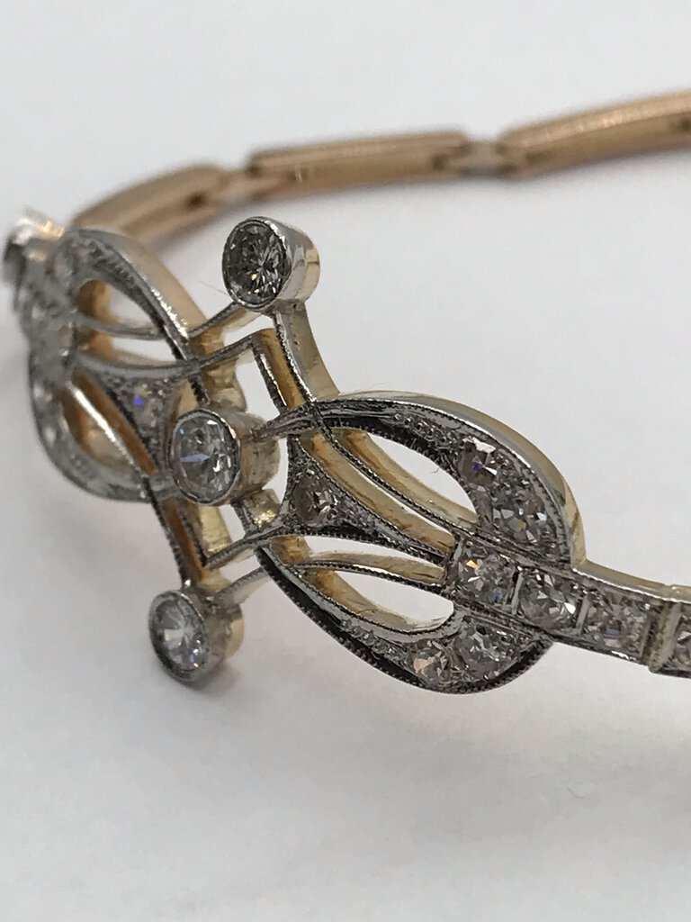 18K Gold & Diamond Bracelet (23 Diamonds)